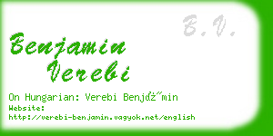 benjamin verebi business card